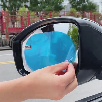 2 Pz Auto Posteriore Mirror Pellicola Protettiva Anti-Nebbia Finestra Trasparente Antipioggia Retrovisore Protettiva Film Soft Accessori Auto