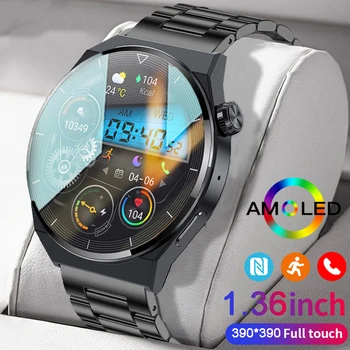 2023 NFC Smart Watch GT3 Pro AMOLED 390*390 Schermo HD Bluetooth Quadrante Rispondere a una Chiamata IP68 Impermeabile Sport Smartwatch Uomini Per Huawei