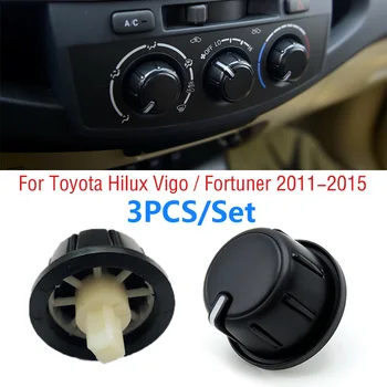 3PCS/Set Per Toyota Hilux Vigo 2011-2015 / Fortuner 2011-2015 Auto, Aria condizionata, Riscaldamento Controller Manopola Interruttore a Pulsante