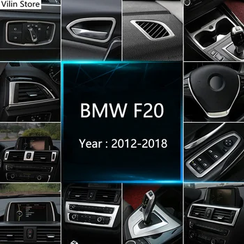 Chrome Car Styling degli Interni Pulsante del Pannello di Decorazione di Copertura Trim Adesivo telaio Per BMW Serie 1 F20 2012 - Accessori Auto