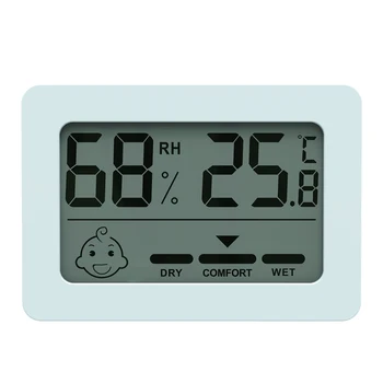 Termometro digitale Misuratore di Umidità Termometrs Stazione Meteo Digitale °C/°F (LCD Elettronico Temperatura Con Display a icone