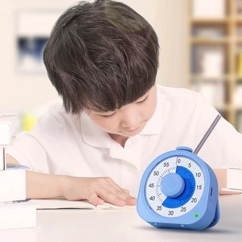 Visual Timer 60 minuti di Super conto alla Rovescia Visivo Timer Adatto per Bambini e Adulti Durevole Meccanica Strumento di Gestione del Tempo